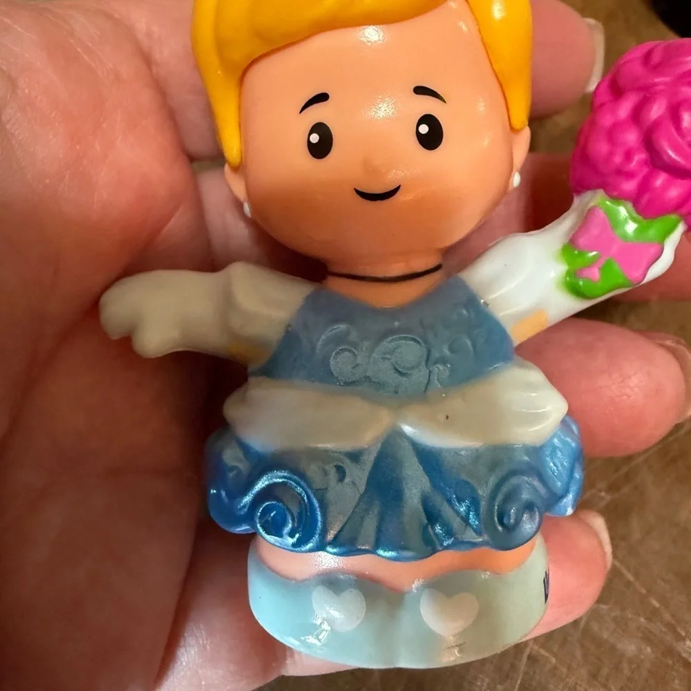 Fisher Price Fairy Tale Friends Set Cinderella, Prince and Tuxedo Man w/ ring